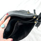 Great American Leather Black Leather Braided Bottom Multi Pocket Purse