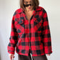 Vintage Marc Richards Classic Buttalo Plaid Sherpa Fleece Lined Insulated Jacket (M)