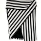 Mason Charcoal & Ivory Asymmetric Ponte Skirt (8)