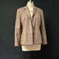 Vintage 90s First Issue Liz Claiborne Brown Tweed Belted Blazer (12)