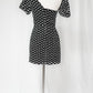 Lovers & Friends Evan Black and White Mini Dress (S)