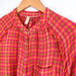 Anthropologie Pilcro Breezy Blouse in Pink Orange Green Gingham (S)