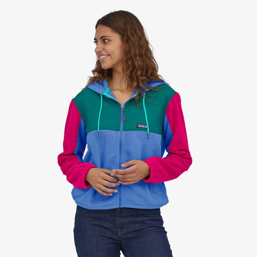 Patagonia Microdini Hoody Zip Fleece Jacket in Float Blue (M)