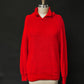 Vintage 80s Gap Clothing Co. Red Collared Knit Pullover Sweater (M)