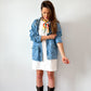 J.Crew White Denim Jumper Dress (10 or M)