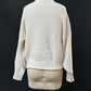 Cream Mock Neck Fishermen’s Sweater