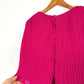 Vintage Chisholm Halle Magenta Dark Pink Pleated Cape Top Dress (M)