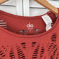 Alo Yoga Wanderer Top in Burnt Orange (M)