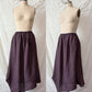 KL Playwear Brown 100% Linen Balloon Maxi Skirt (one size)