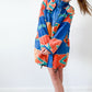 Vintage 90s Azure Geometric Cocoon Jacket (XL)