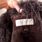 Vintage Chocolate Brown Suede Leather & Mongolian Lamb Fur Collar Penny Lane Coat (M)