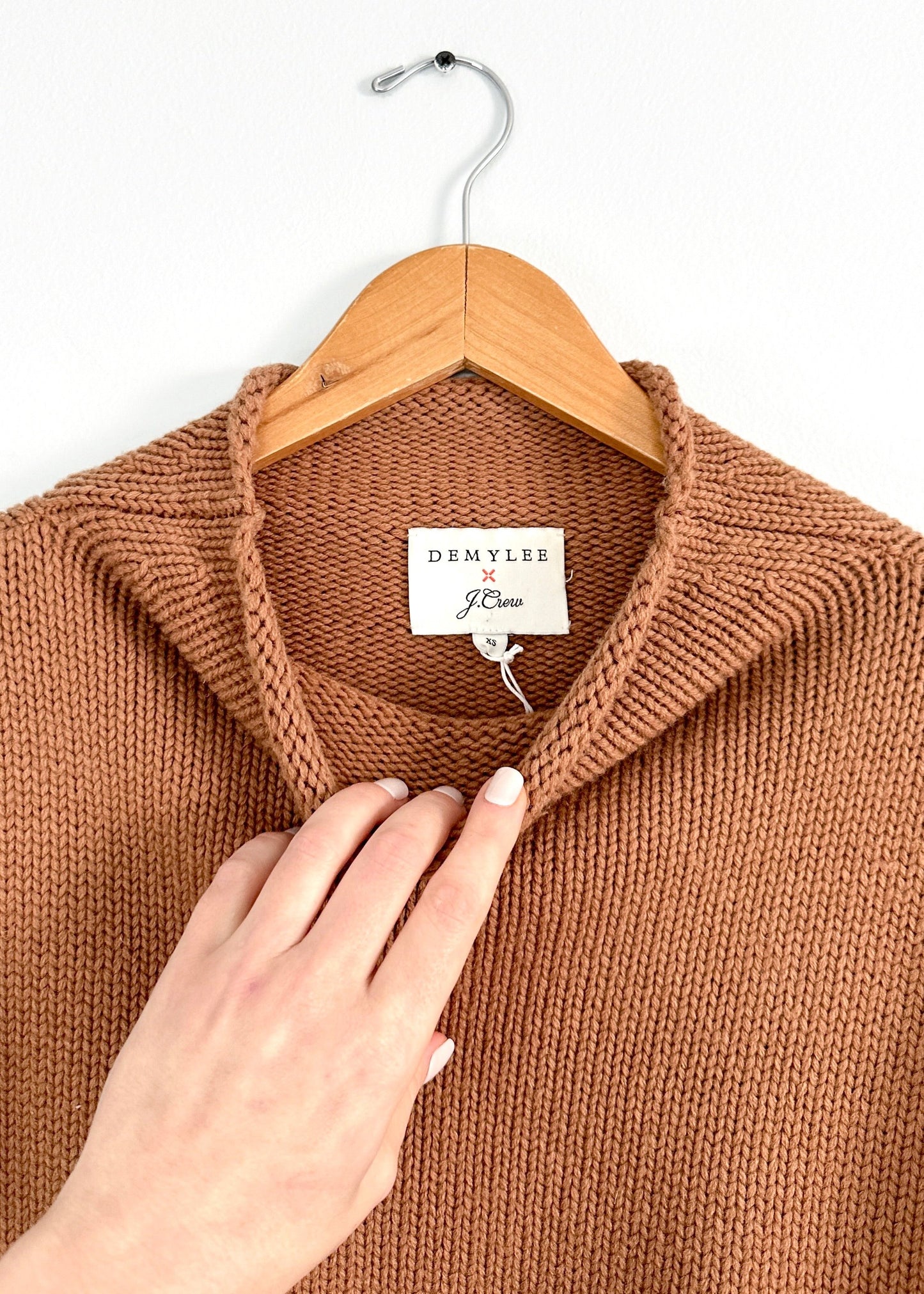 Demylee x J.Crew Heavy Wool Roll Neck Pullover Knit Sweater