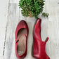 NEW Dansko Red Leather Loralie Mary Jane Wedge Shoes (41 or 10)