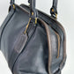 Vintage 80s Coach Madison Soft Satchel Doctors Bag Purse in Blue USA #0333-003