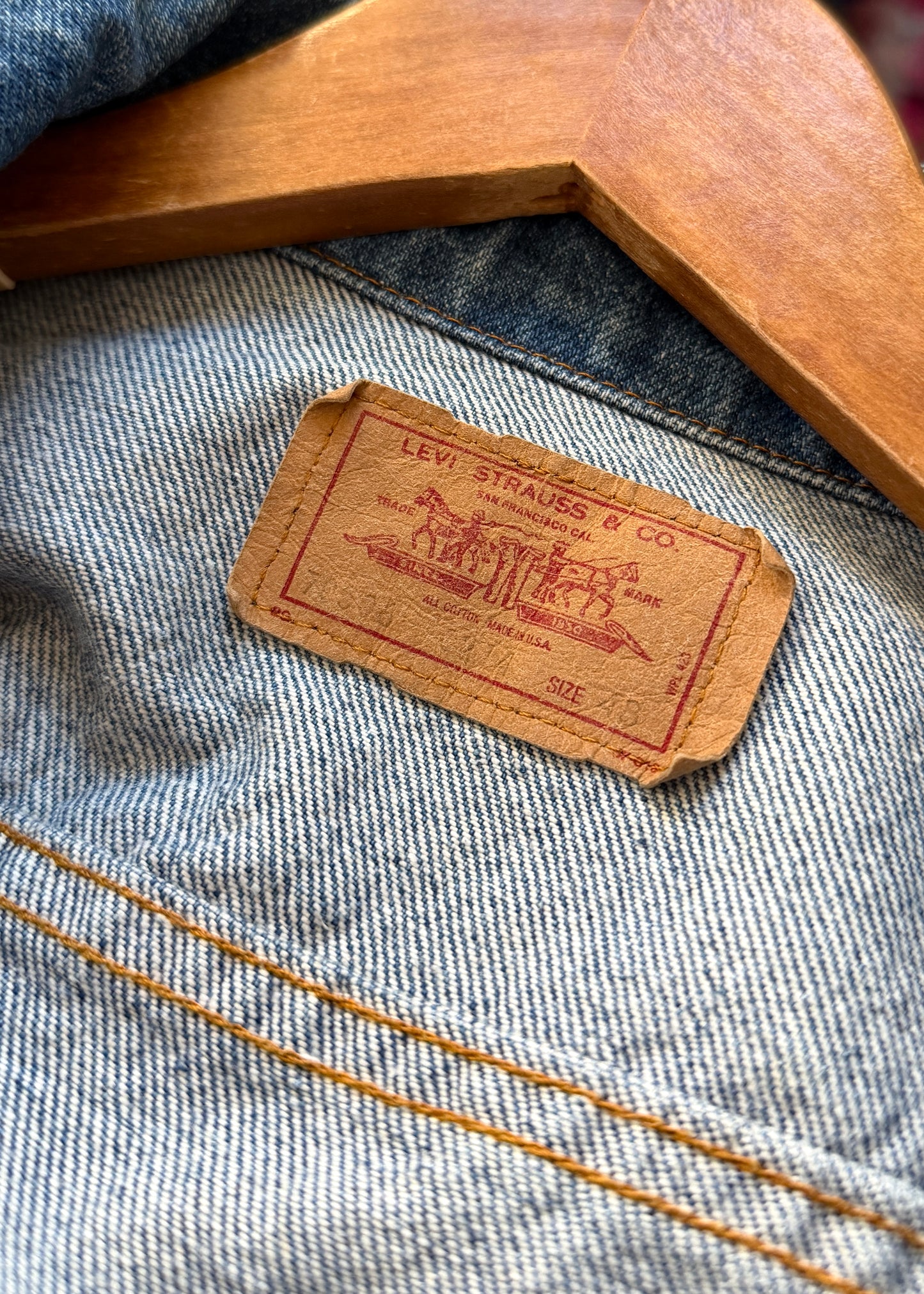 Vintage 90s Levi's 527 Trucker Denim Jacket made in USA (L)