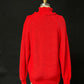 Vintage 80s Gap Clothing Co. Red Collared Knit Pullover Sweater (M)