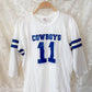 Vintage 80s Dallas Cowboys NFL Rawlings Football Jersey Shirt #11 (M)