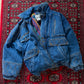 Vintage 90s In Crowd Denim Ski Jacket Southwestern Lined Oversized Coat