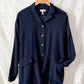 Hannoh Wessel Navy Blue Wool Blend Blazer Jacket with Ribbon Waist (38 F or M)