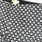 Anthropologie Maeve Black White Daisy Flower Kick Flare Pants (M)