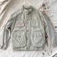 Vintage 90s NEW Eddie Bauer Fishing  Utility Pockets Vest Field Jacket in Birch Khaki