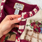 Vintage 2000 Heirloom Collectibles Pumpkin Patch Cardigan (L)