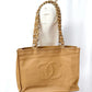 Vintage 90s Chanel Large Timeless Shopping Leather Tote Purse