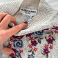 Vintage Alfred Dunner Floral Embroidered Mock Neck Knit Sweater Top (M petite)