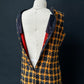 Vintage 60s Kenny Classics Golden Yellow Check Sheath Dress