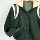 Vintage 70s Elyria Catholic Panthers Green Varsity Lettermen Jacket (S)