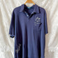 Vintage Polo Ralph Lauren Sailfish Swordfish Navy Embroidered Collared Shirt (mens XL)