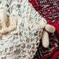 Antique Edwardian Irish Crochet Reticule Purse Sea Foam Green Lined c. 1900–1915