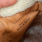Frye Samantha Hiker Combat in Ivory Leather Shearling and Green Laces Winter Boots (7.5)