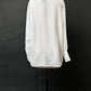 Vintage 80s Equipment White Pleat Front Button Down Top (M)