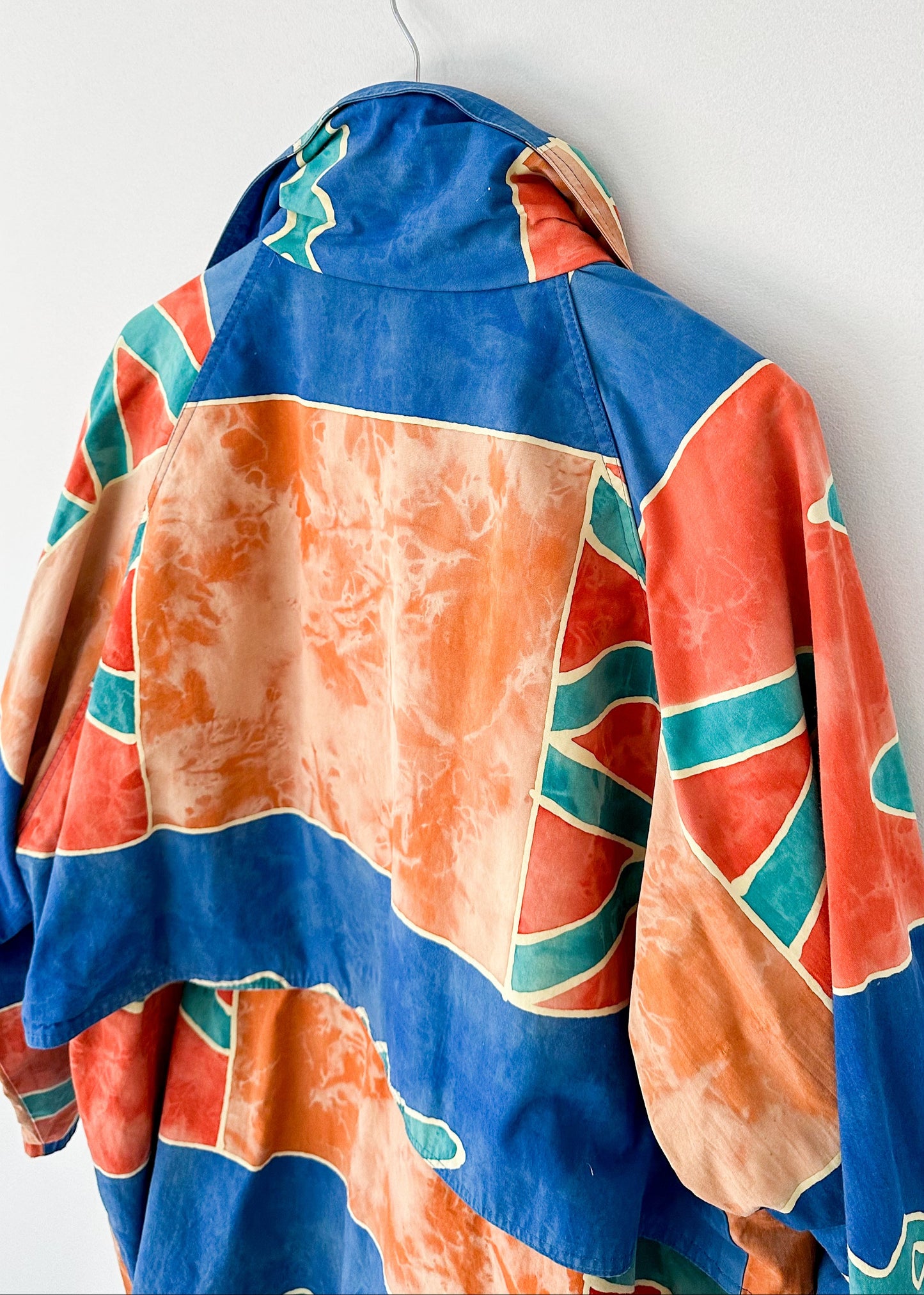 Vintage 90s Azure Geometric Cocoon Jacket (XL)