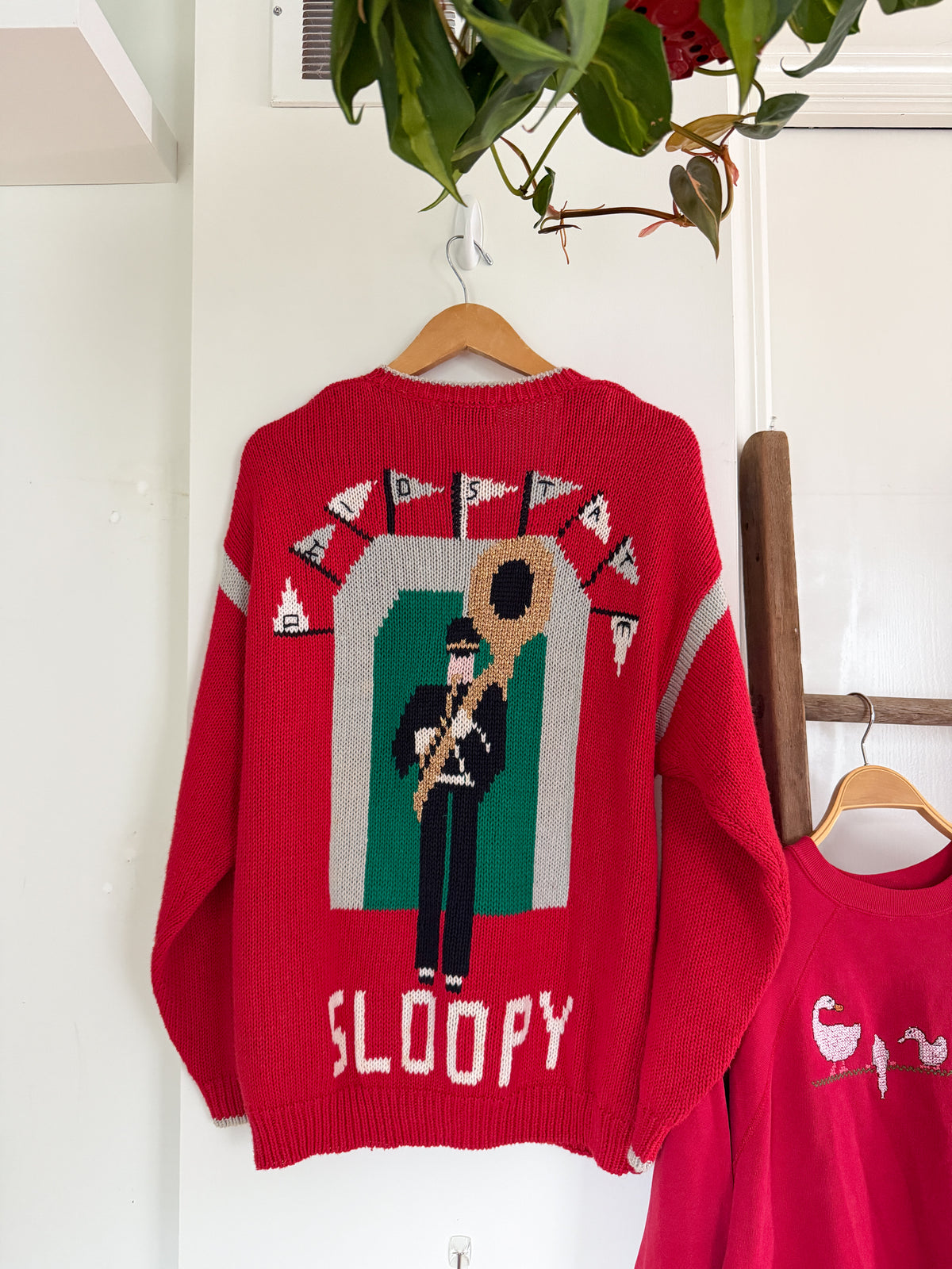 RARE Vintage 90s Belle Pointe Ohio State University Football Sloopy Knit Cardigan