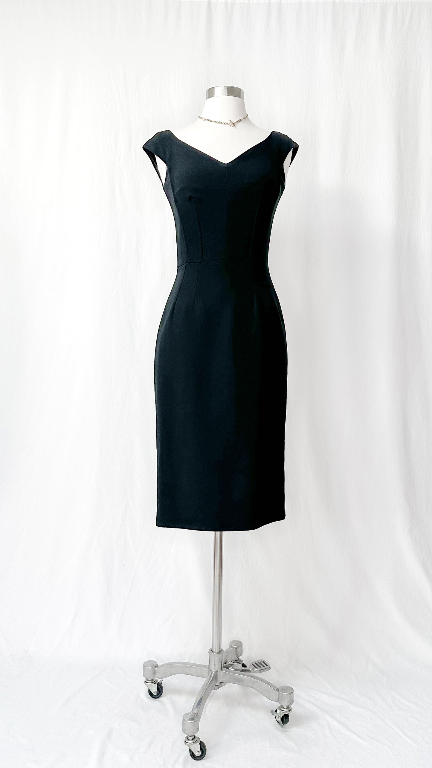 Dolce & Gabbana Timeless Wool and Silk Black Dress (IT 38 or US 2)