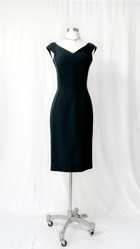 Dolce & Gabbana Timeless Wool and Silk Black Dress (IT 38 or US 2)