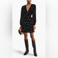 Maje Rionana V-Neck Bow Print Mini Dress (42 or US L)