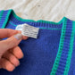 Vintage Robert Scott LTD Embroidered Sailboat Nautical Knit Sweater Vest (M)
