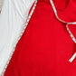 La Marey True Red 100% Cashmere Knit Poncho Cape