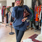 Malo Cashmere Navy Blue Men's Turtleneck Sweater (2X or 54)
