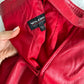 Vintage Wilson's Red Leather Belted Skirt