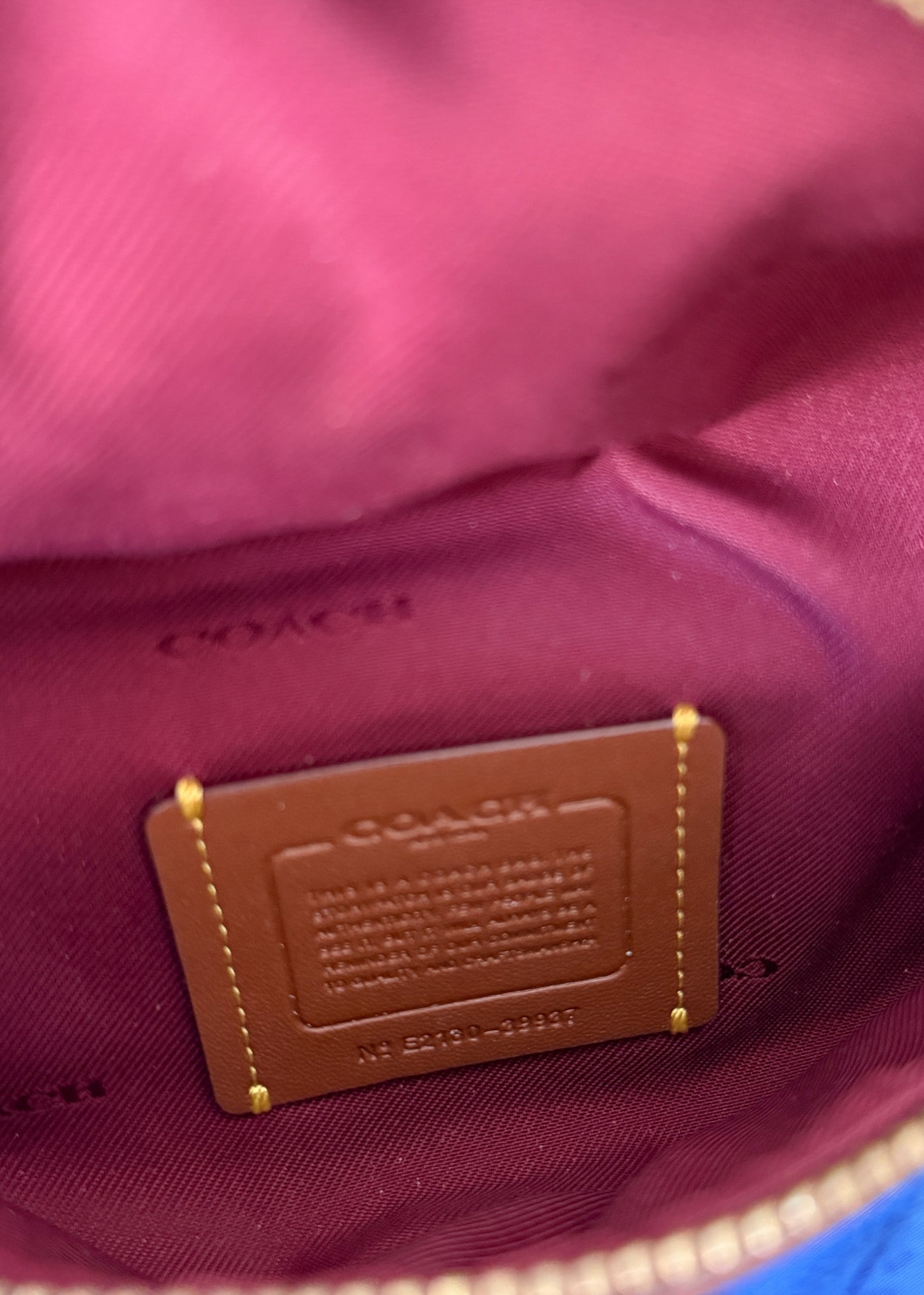 NEW Coach Bethany Belt Bag in Signature Canvas Brown Leather