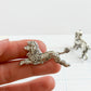 Vintage Beau Sterling Silver Standard Poodle Dog Brooch  Mid-Century Animal Pin