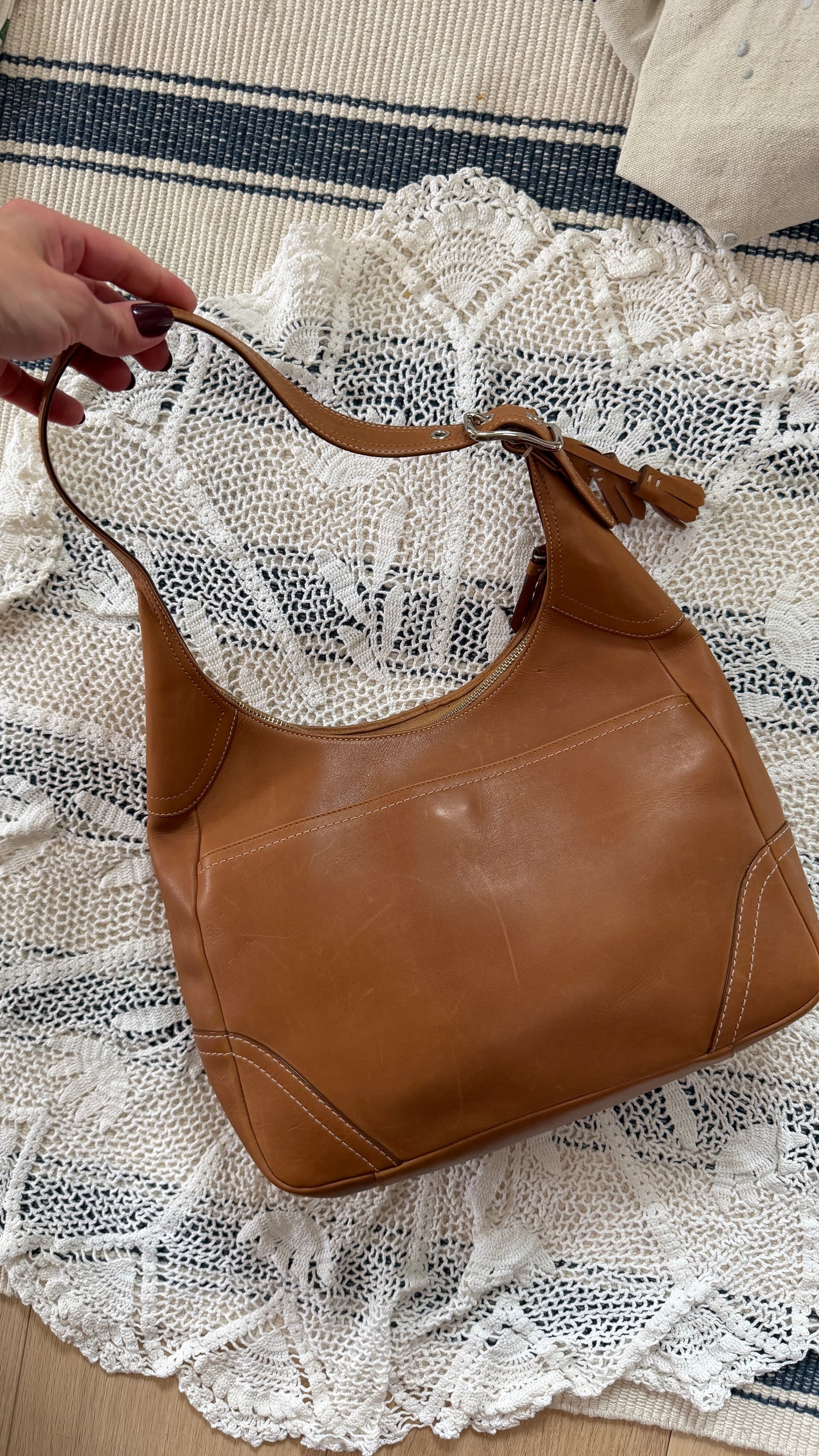 Coach Hamilton Hobo Purse in British Tan