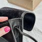 Vintage Coach Compact Pouch in Black Leather Crossbody Purse
