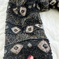 Black Silk Beaded Embroidered Jacket (1X)