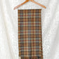 Vintage 90s Burberrys of London 100% Cashmere Olive Blue Nova Check Scarf