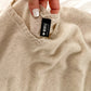 + Beryll Light Brown Mocha Cashmere Capelete Knit Sweater (one size)